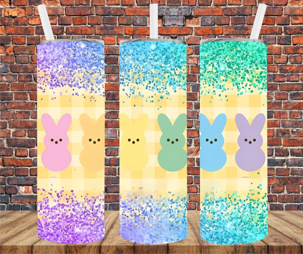 Easter Peeps - Tumbler Wrap - Vinyl Transfers