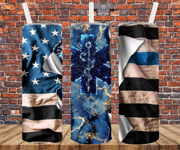 Star of Life - Tumbler Wrap - Sublimation Transfers