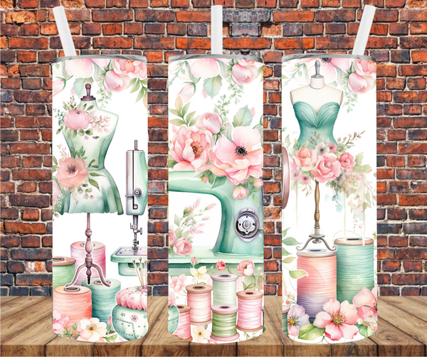 Sewing Machine - Tumbler Wrap - Sublimation Transfers