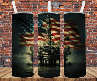 Offshore Rig - Tumbler Wrap - Sublimation Transfers