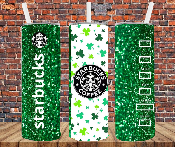 St. Patrick's Coffee - Tumbler Wrap - Vinyl Transfers