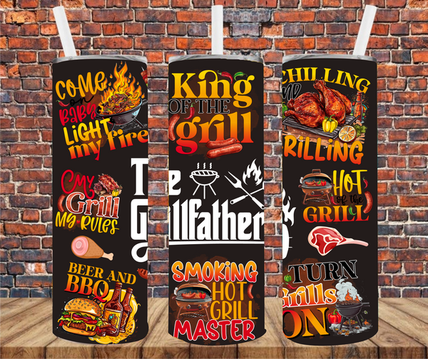 The Grillfather - Tumbler Wrap - Sublimation Transfers