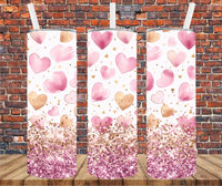 Valentine Hearts - Tumbler Wrap - Sublimation Transfers