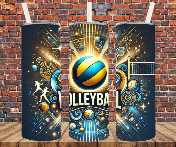 Volleyball - Tumbler Wrap - Sublimation Transfers