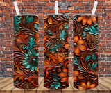 Tooled Leather - Lunch Tote - Sublimation Transfer