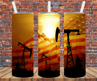 Oil Field - Tumbler Wrap - Sublimation Transfers