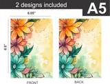 Floral - Notebook & Journal Covers - Sublimation Transfers