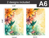 Floral - Notebook & Journal Covers - Sublimation Transfers