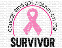Breast Cancer Survivor - Waterslide, Sublimation Transfers
