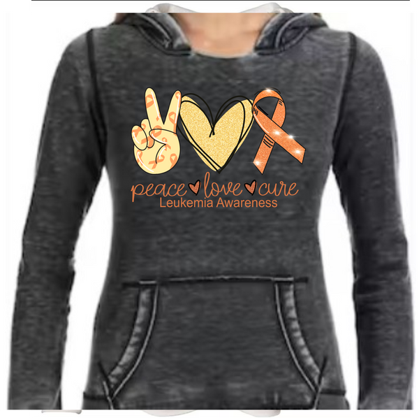 Peace Love Cure Leukemia - DTF Transfer