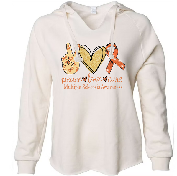 Peace Love Cure Multiple Sclerosis - DTF Transfer