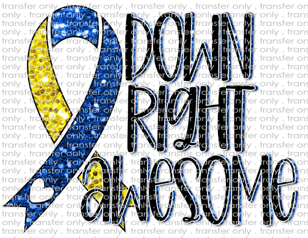Down Right Awesome - Waterslide, Sublimation Transfers