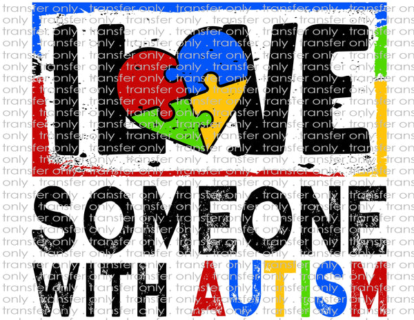 Autism Awareness - Waterslide, Sublimation Transfers