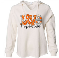 Love Hope Cure Orange Ribbon - DTF Transfer