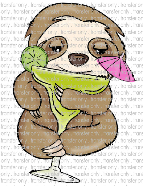 Sloth Margarita - Beach & Summer - Waterslide, Sublimation