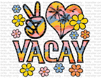 Vacay - Waterslide, Sublimation Transfers