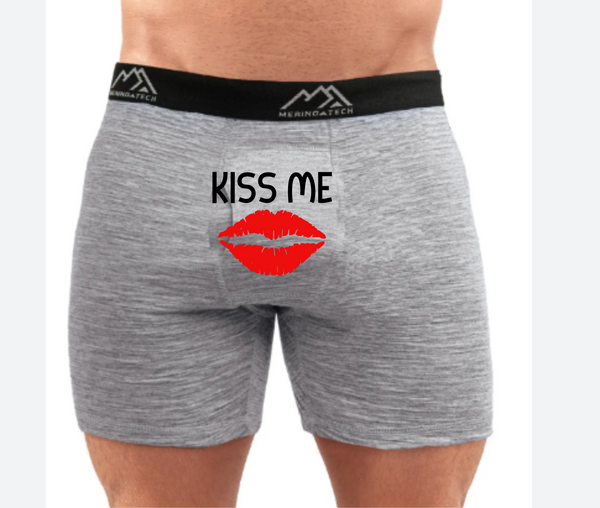 Kiss Me - Boxer Design Transfers