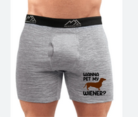 Wanna Pet My Weiner? - Boxer Design Transfers