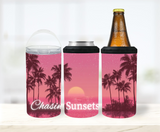Chasing Sunsets - 12 oz Can Holders & Slap Wrap - Sublimation Transfers