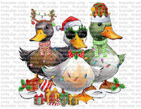 Christmas Ducks - Waterslide, Sublimation Transfers