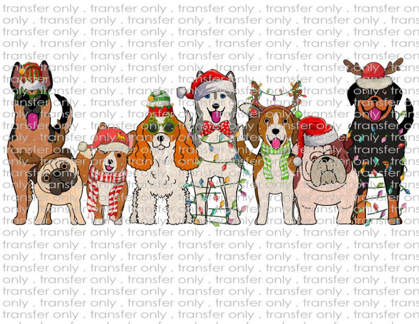 Christmas Dogs - Waterslide, Sublimation Transfers