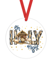 Oh Holy Night - Christmas Ornament -  UV DTF Decals