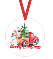 Merry Christmas - Christmas Ornament -  UV DTF Decals