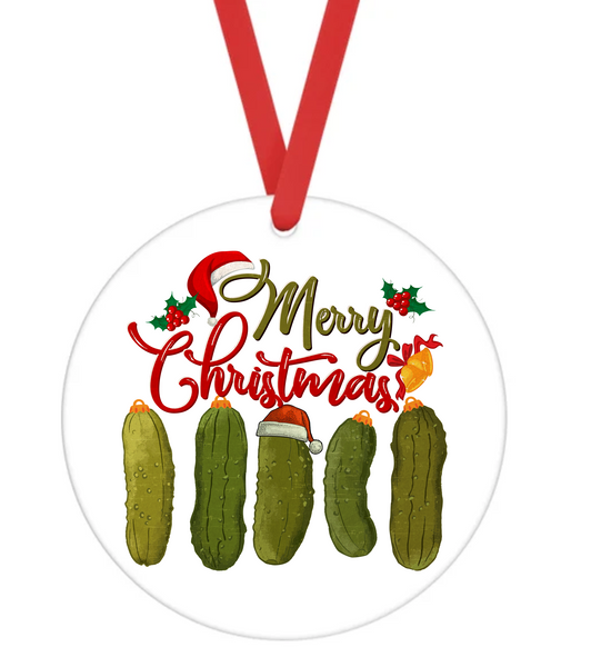 Merry Christmas Pickles - Sublimation Transfers