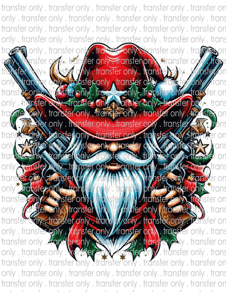 Country Western Santa - Waterslide, Sublimation Transfers