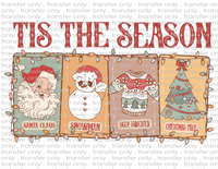 Retro Tis the Season - Waterslide, Sublimation Transfers