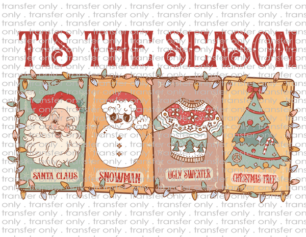 Retro Tis the Season - Waterslide, Sublimation Transfers