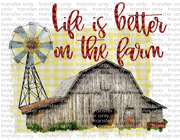 Country Farm Life - Waterslide, Sublimation Transfers