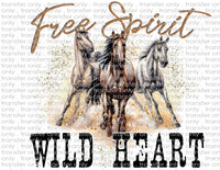 Free Spirit Wild Heart - Waterslide, Sublimation Transfers