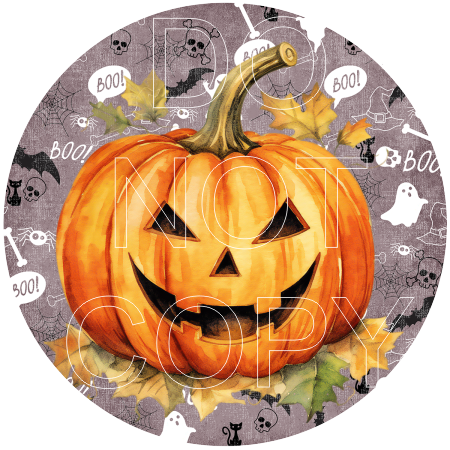 Halloween - Round Template Transfers