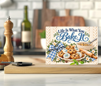Life Is What You Bake It - Cutting Board - Sublimation Transfer ...