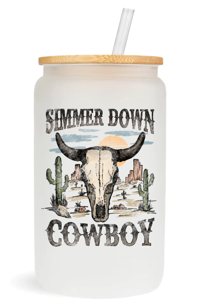 Simmer Down Cowboy -  UV DTF Decals