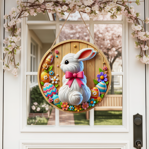Easter Rabbit Round Easter Bunny - Round Design – Crafty Bucks