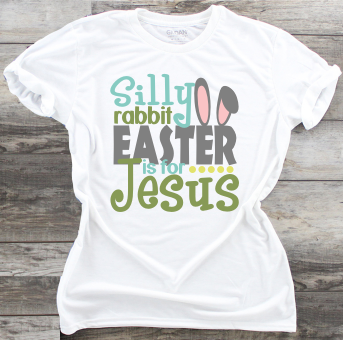 Silly Rabbit Easter Is For Jesus - DTF Transfer