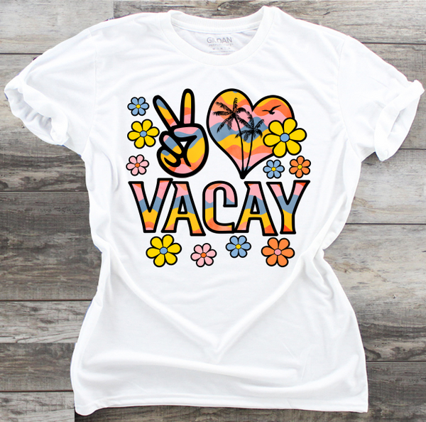 Peace Love Vacay - DTF Transfer