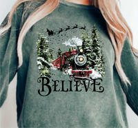 Believe Christmas Train - DTF Transfer