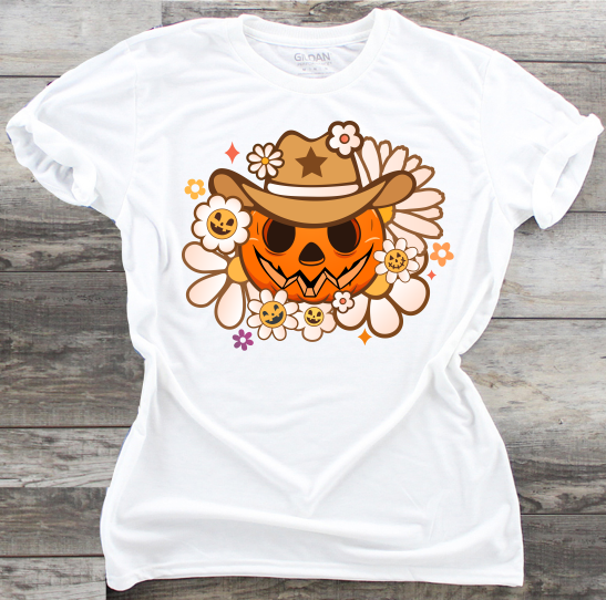 Cowboy Pumpkin - DTF Transfer