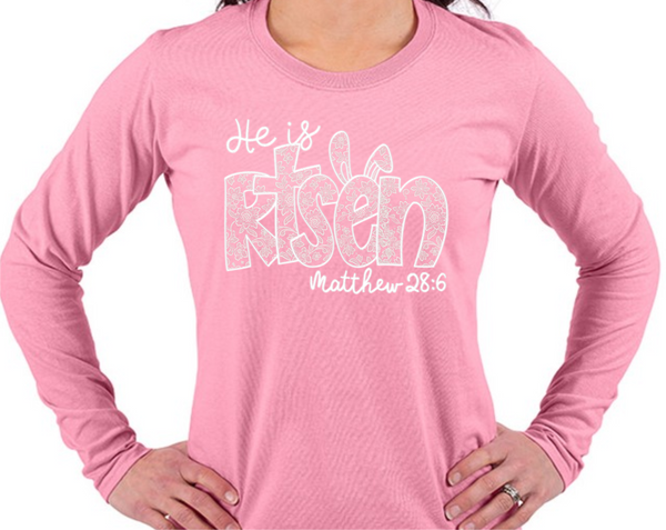 He Is Risen Lace Effect - DTF Transfer