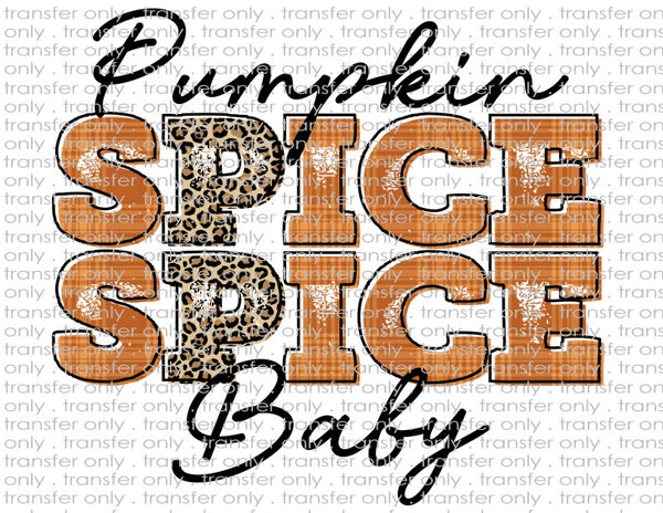 Pumpkin Spice Spice Baby - Waterslide, Sublimation Transfers