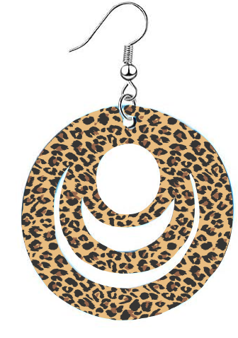 Leopard & Cow Print - Full Pattern - Round Template Transfer