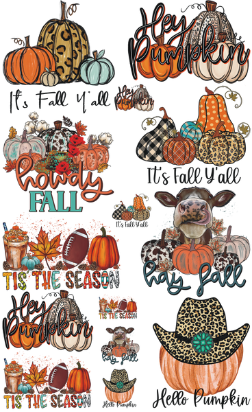 Fall Gang Sheet - DTF Transfer