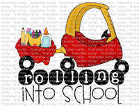 Rolling Into School - Waterslide, Sublimation Transfers