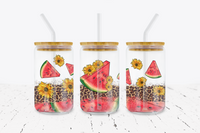 Summer Watermelon - 16 oz Libbey Glass Can Wrap