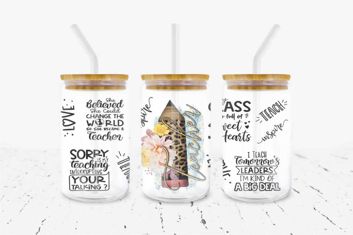 Teacher UV DTF Transfer Wraps Crafty Bucks