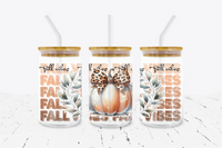 Fall Vibes - 16 oz Libbey Glass Can Wrap