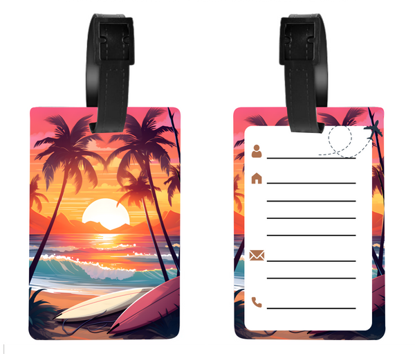 Tropical Sunset - Luggage & Bag Tags - Sublimation Transfer